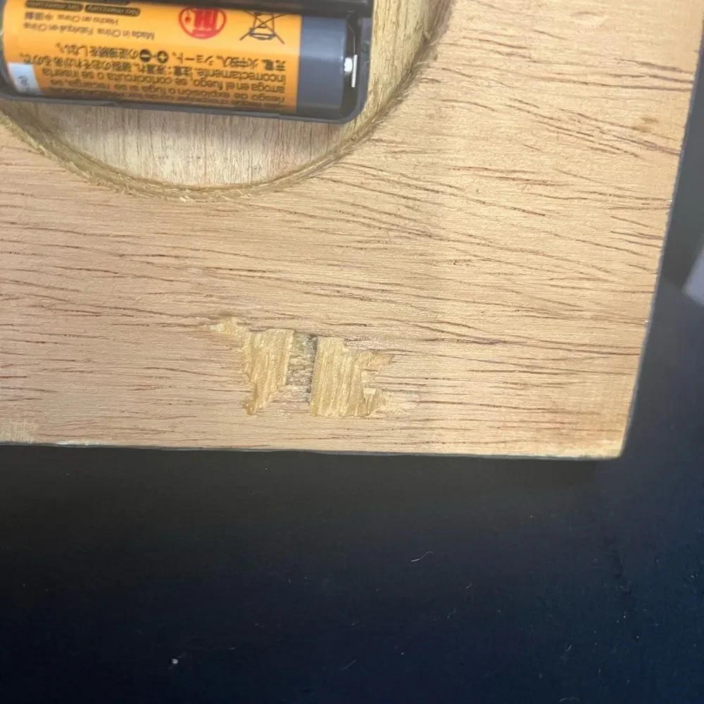 Rare Vintage Wooden Epoxy Rottweiler Clock 1993